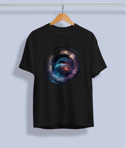 Мъжка тениска с илюстрация Зодия Скорпион - TShirtArtShop.com